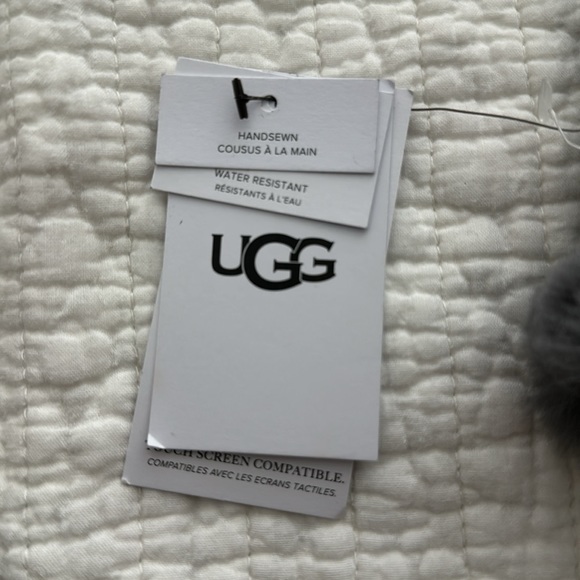 Ugg sheepskin seamed gloves - metal (grey) - Picture 4 of 4